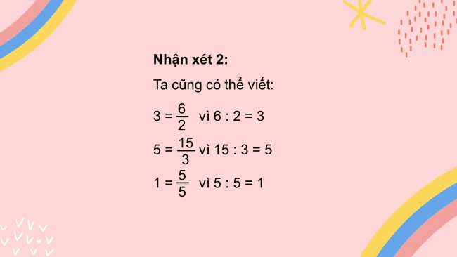 Soạn giáo án điện tử toán 4 cánh diều Bài 55: Phân số và phép chia số tự nhiên