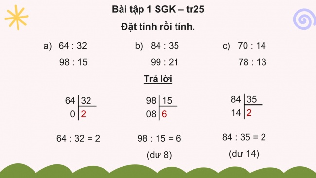 Soạn giáo án điện tử toán 4 CTST Bài 52: Chia cho số có hai chữ số