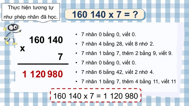 Soạn giáo án điện tử toán 4 KNTT Bài 38: Nhân với số có một chữ số