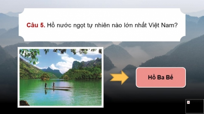 Soạn giáo án điện tử Địa lí 8 CTST Bài 8: Đặc điểm thủy văn