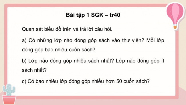 Soạn giáo án điện tử toán 4 KNTT Bài 50: Biểu đồ cột