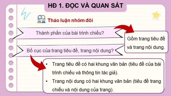 Soạn giáo án điện tử tin học 4 CTST Bài 9: Bài trình chiếu của em