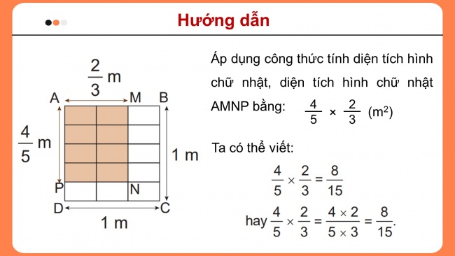 Soạn giáo án điện tử toán 4 KNTT Bài 63: Phép nhân phân số