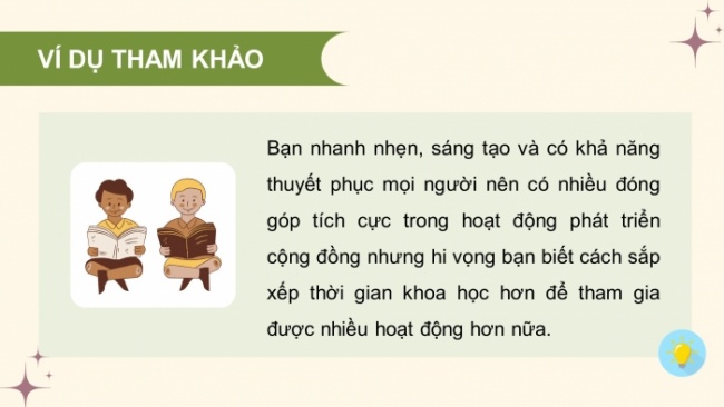 Soạn giáo án điện tử HĐTN 8 CTST (bản 1) Chủ đề 6: Tham gia hoạt động phát triển cộng đồng - Nhiệm vụ 7