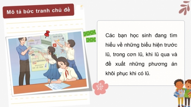 Soạn giáo án điện tử HĐTN 8 CTST (bản 1) Chủ đề 7: Truyền thông phòng tránh thiên tai - Nhiệm vụ 1, 2