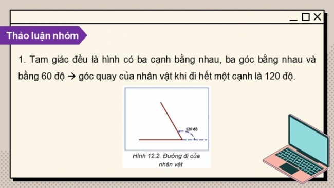 Soạn giáo án điện tử Tin học 8 KNTT Bài 12: Từ thuật toán đến chương trình