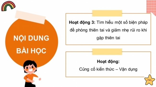 Soạn giáo án điện tử HĐTN 8 CTST (bản 2) Chủ đề 6: Đề phòng thiên tai và giảm nhẹ rủi ro - Hoạt động 3