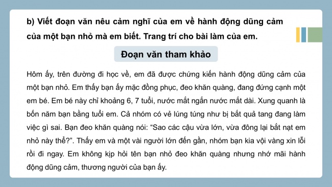 Soạn giáo án điện tử tiếng việt 4 cánh diều Bài 12 Góc sáng tạo: Gương dũng cảm