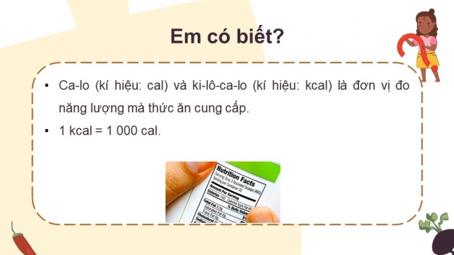 Soạn giáo án điện tử khoa học 4 cánh diều Bài 18: Chế độ ăn uống (P1)