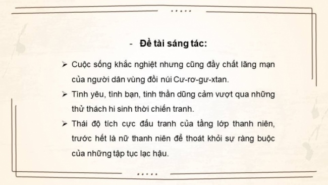 Soạn giáo án điện tử Ngữ văn 8 CD Bài 6 Đọc 3: Người thầy đầu tiên