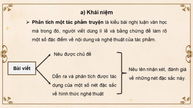 Soạn giáo án điện tử Ngữ văn 8 CD Bài 6 Viết: Phân tích một tác phẩm truyện