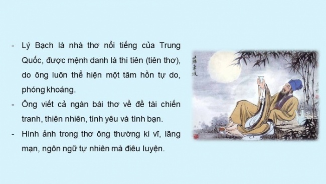 Soạn giáo án điện tử Ngữ văn 8 CD Bài 7 Đọc 3: Xa ngắm thác núi Lư