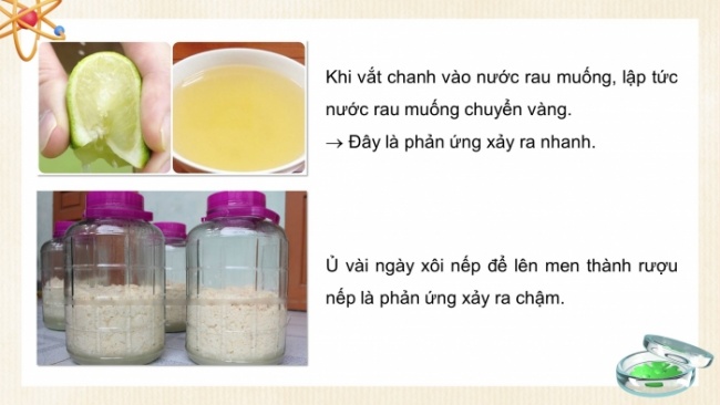 Soạn giáo án điện tử KHTN 8 CD Bài 7: Tốc độ phản ứng và chất xúc tác