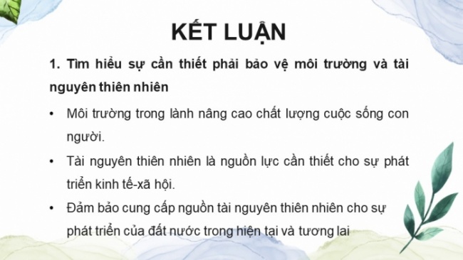 Soạn giáo án điện tử Công dân 8 CD Bài 5: Bảo vệ môi trường và tài nguyên thiên nhiên