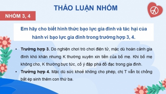 Soạn giáo án điện tử Công dân 8 CD Bài 6: Phòng, chống bạo lực gia đình