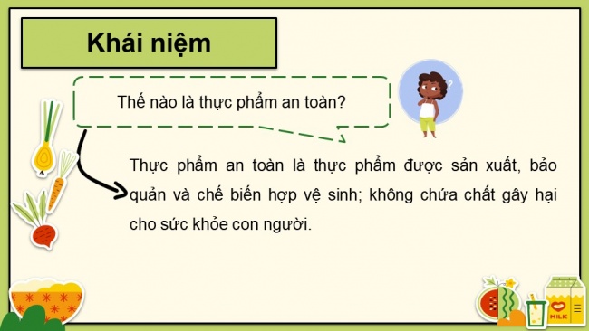 Soạn giáo án điện tử khoa học 4 cánh diều Bài 19: Thực phẩm an toàn