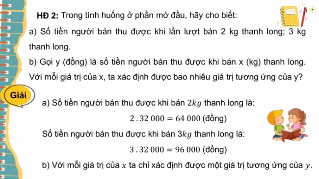 Soạn giáo án điện tử Toán 8 CD Chương 3 Bài 1: Hàm số