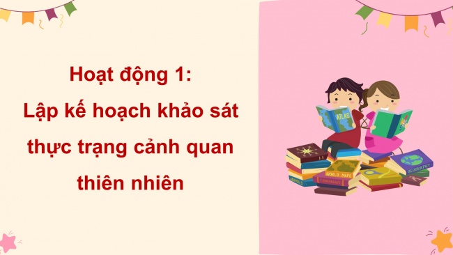 Soạn giáo án điện tử HĐTN 4 cánh diều Tuần 23: Chăm sóc, bảo vệ cảnh quan thiên nhiên quê hương - Hoạt động 1