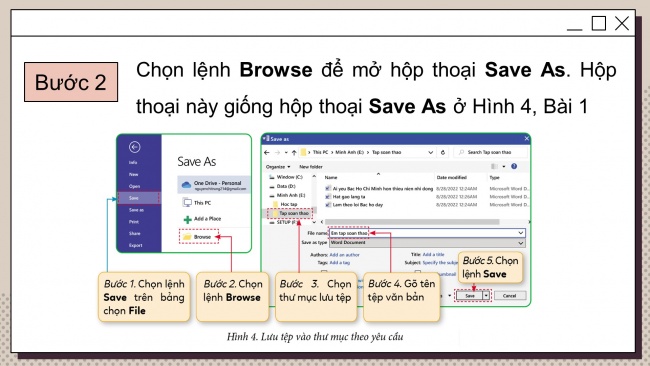 Soạn giáo án điện tử tin học 4 cánh diều Bài 2: Soạn thảo văn bản tiếng Việt và lưu tệp với tên mới