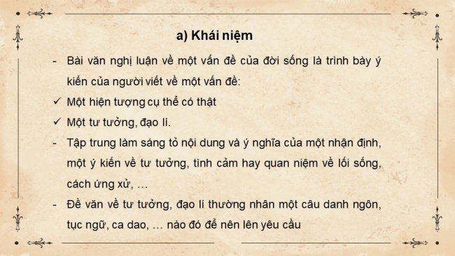 Soạn giáo án điện tử Ngữ văn 8 CD Bài 8 Viết: Nghị luận về một tư tưởng, đạo lí