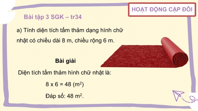 Soạn giáo án điện tử toán 4 cánh diều Bài 67: Mét vuông