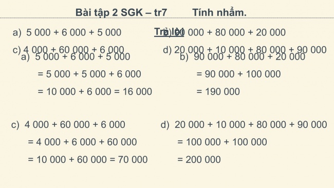 Soạn giáo án điện tử toán 4 CTST Bài 40: Phép cộng các số tự nhiên