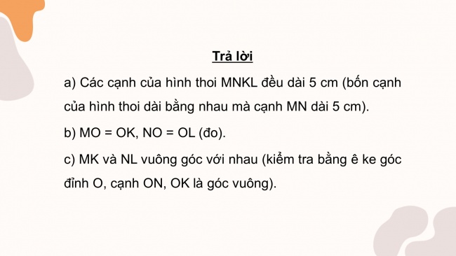 Soạn giáo án điện tử toán 4 CTST Bài 55: Hình thoi