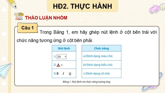 Soạn giáo án điện tử tin học 4 CTST Bài 10: Định dạng, tạo hiệu ứng cho trang chiếu