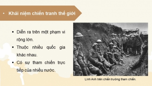 Soạn giáo án điện tử Lịch sử 8 CTST Bài 12: Chiến tranh thế giới thứ nhất (1914 - 1918)