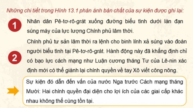 Soạn giáo án điện tử Lịch sử 8 CTST Bài 13: Cách mạng tháng Mười Nga năm 1917