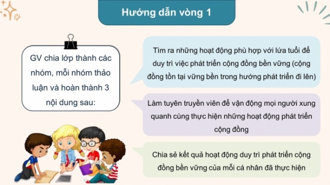 Soạn giáo án điện tử HĐTN 8 CTST (bản 1) Chủ đề 6: Tham gia hoạt động phát triển cộng đồng - Nhiệm vụ 6