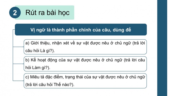 Soạn giáo án điện tử tiếng việt 4 cánh diều Bài 11 Luyện từ và câu 2: Vị ngữ