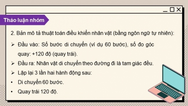 Soạn giáo án điện tử Tin học 8 KNTT Bài 12: Từ thuật toán đến chương trình