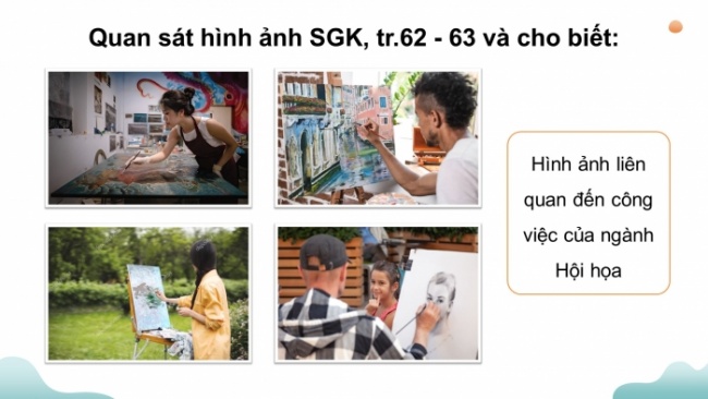 Soạn giáo án điện tử Mĩ thuật 8 KNTT Bài 15: Ngành, nghề liên quan đến mĩ thuật tạo hình