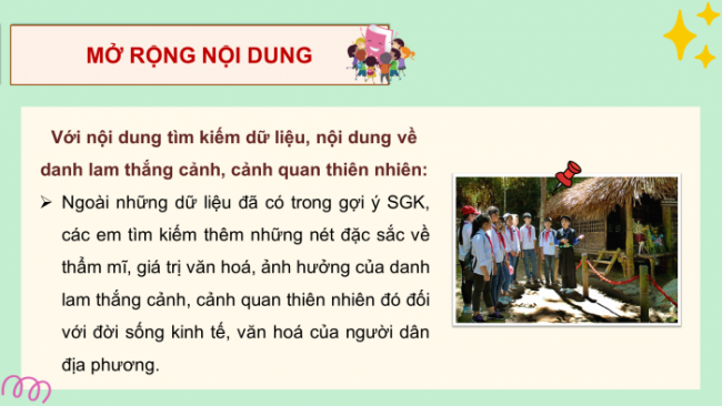 Soạn giáo án điện tử HĐTN 8 CTST (bản 2) Chủ đề 5: Bảo tồn cảnh quan và phát triển cộng đồng - Hoạt động 4, 5, 6