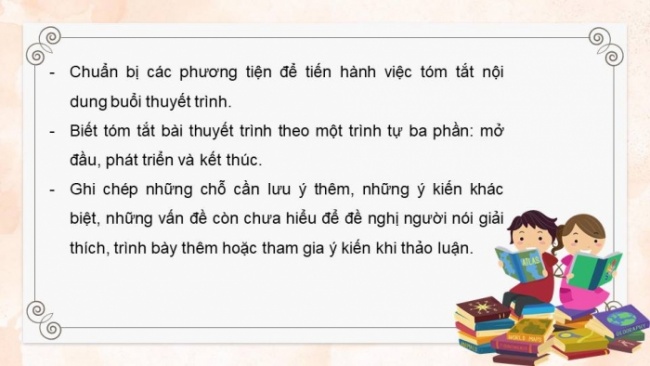 Soạn giáo án điện tử Ngữ văn 8 CD Bài 7 Nói và nghe: Nghe và tóm tắt nội dung thuyết trình về một tác phẩm thơ