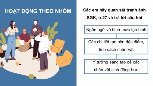 Soạn giáo án điện tử Mĩ thuật 8 CTST (bản 2) Bài 6: Tạo hình nhân vật minh họa truyện cổ tích