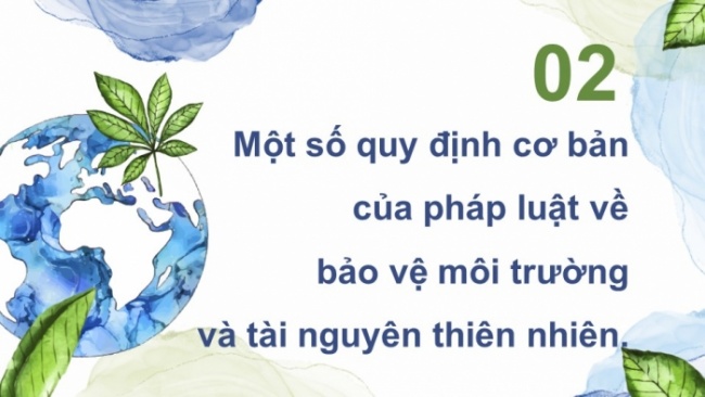 Soạn giáo án điện tử Công dân 8 CD Bài 5: Bảo vệ môi trường và tài nguyên thiên nhiên