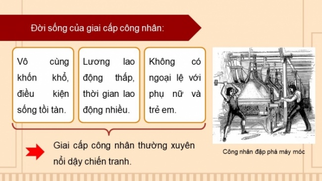 Soạn giáo án điện tử Lịch sử 8 CTST Bài 11: Phong trào công nhân và sự ra đời của chủ nghĩa Mác