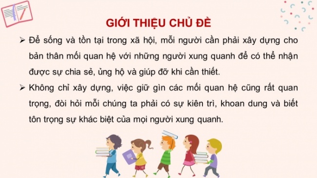 Soạn giáo án điện tử HĐTN 8 CTST (bản 2) Chủ đề 3: Xây dựng và giữ gìn các mối quan hệ - Hoạt động 1