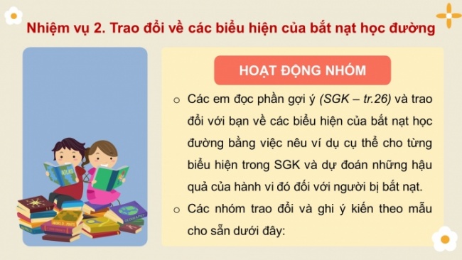 Soạn giáo án điện tử HĐTN 8 CTST (bản 2) Chủ đề 3: Xây dựng và giữ gìn các mối quan hệ - Hoạt động 2