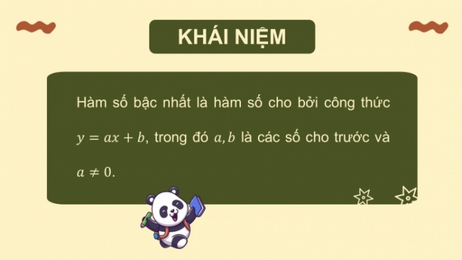 Soạn giáo án điện tử Toán 8 KNTT Bài 28: Hàm số bậc nhất và đồ thị của hàm số bậc nhất