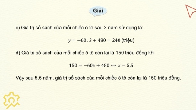 Soạn giáo án điện tử Toán 8 KNTT Hoạt động thực hành trải nghiệm 1: Một vài ứng dụng của hàm số bậc nhất trong tài chính