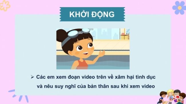 Soạn giáo án điện tử HĐTN 4 cánh diều Tuần 35 : Phòng tránh bị xâm hại thể chất