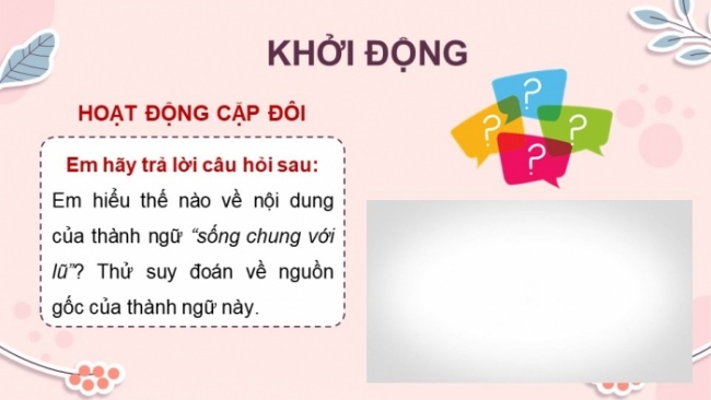 Soạn giáo án điện tử Ngữ văn 8 KNTT Bài 9 Đọc 1: Miền châu thổ sông Cửu Long cần chuyển đổi từ sống chung sang chào đón lũ