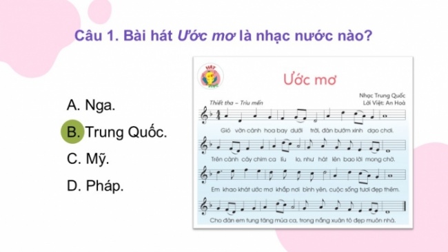 Soạn giáo án điện tử âm nhạc 4 cánh diều Tiết 34: Ôn tập