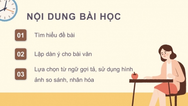 Soạn giáo án điện tử tiếng việt 4 CTST CĐ 5 Bài 3 Viết: Lập dàn ý cho bài văn miêu tả cây cối