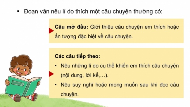 Soạn giáo án điện tử tiếng việt 4 CTST CĐ 4 Bài 7 Viết: Luyện tập viết đoạn văn nêu lí do thích một câu chuyện