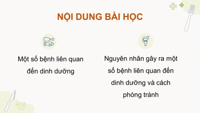 Soạn giáo án điện tử khoa học 4 cánh diều Bài 20: Một số bệnh liên quan đến dinh dưỡng và cách phòng tránh