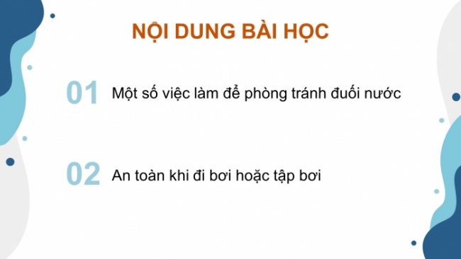 Soạn giáo án điện tử khoa học 4 cánh diều Bài 21: Phòng tránh đuối nước